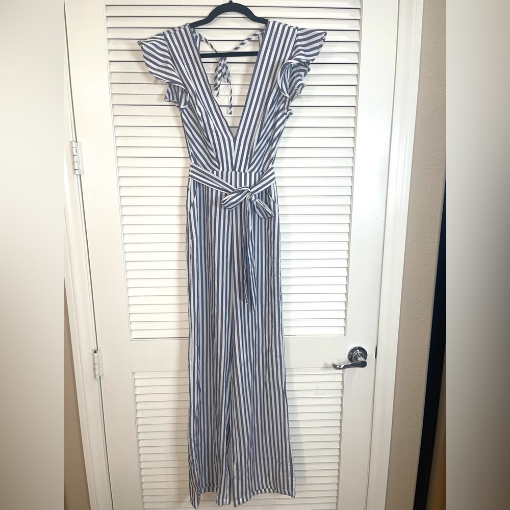 NWT Women's stylish‎ stripped Pant Jumpsuit romper